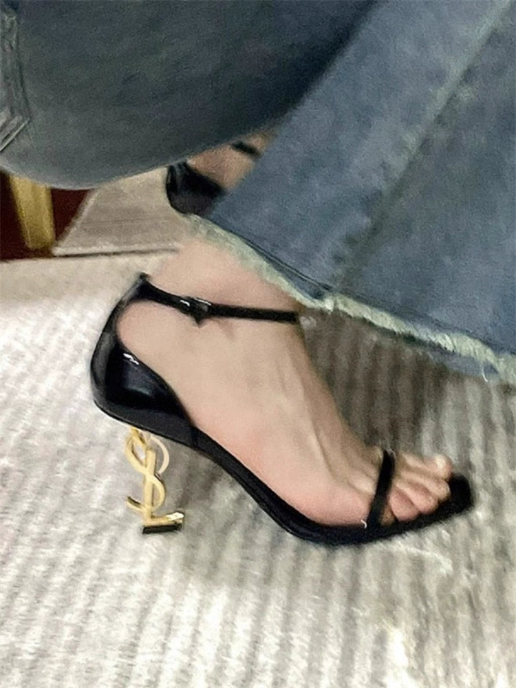 One Strap with Beautiful Autumn Sexy Not Tired Feet High Heels
