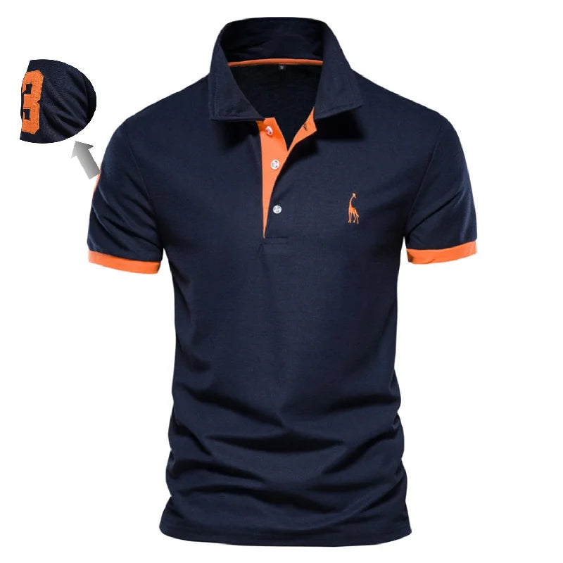 Polo Shirts for Men Casual Solid Color Slim Fit