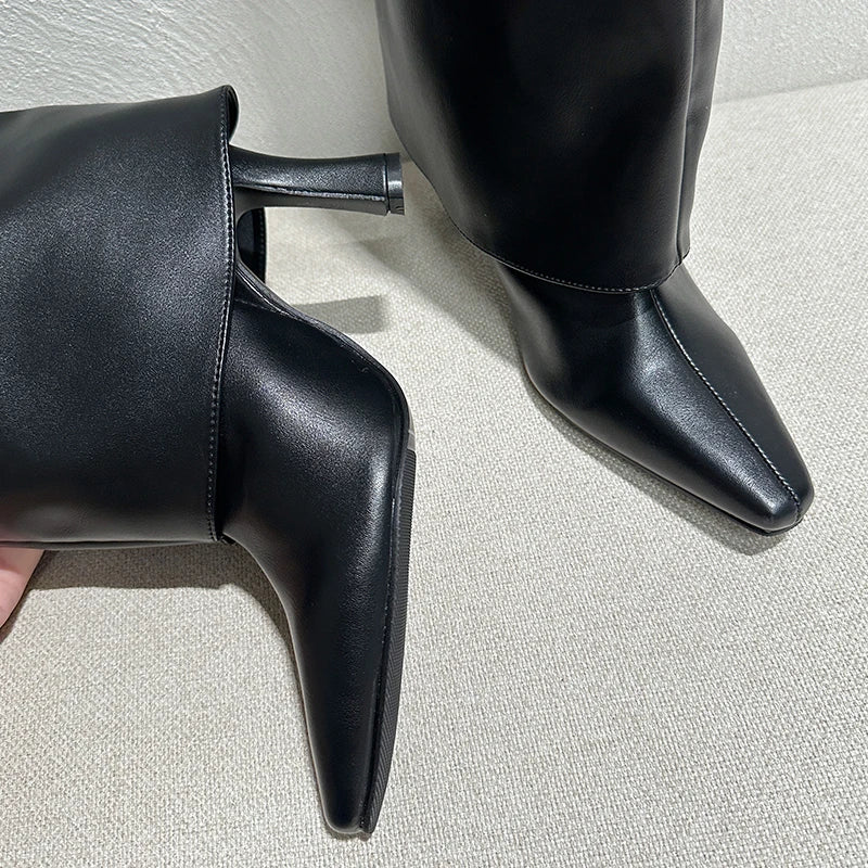 Knee High Boots Female Footwear New Shoes 2024