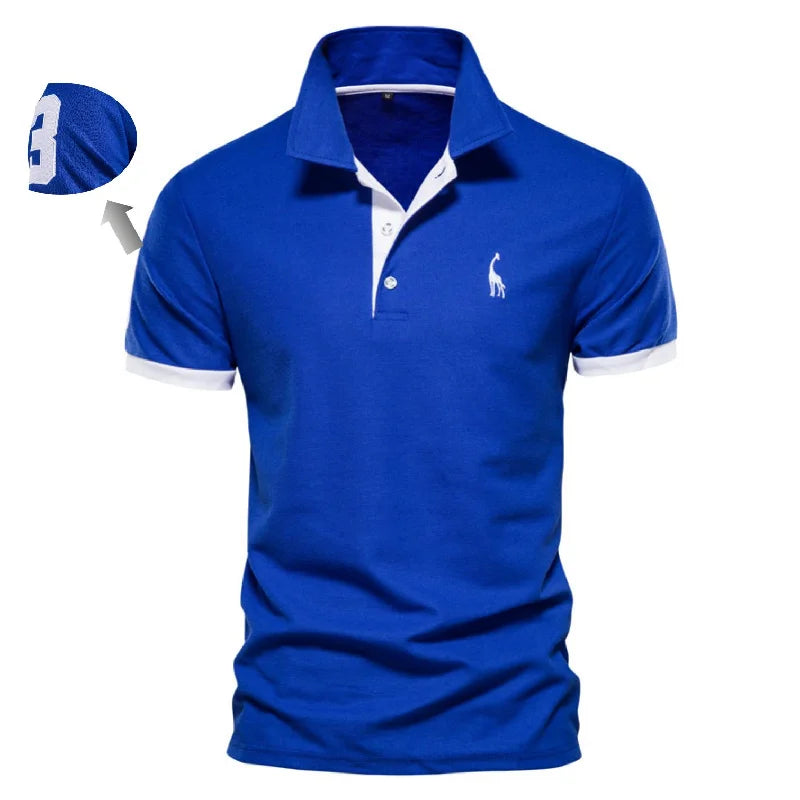 Polo Shirts for Men Casual Solid Color Slim Fit