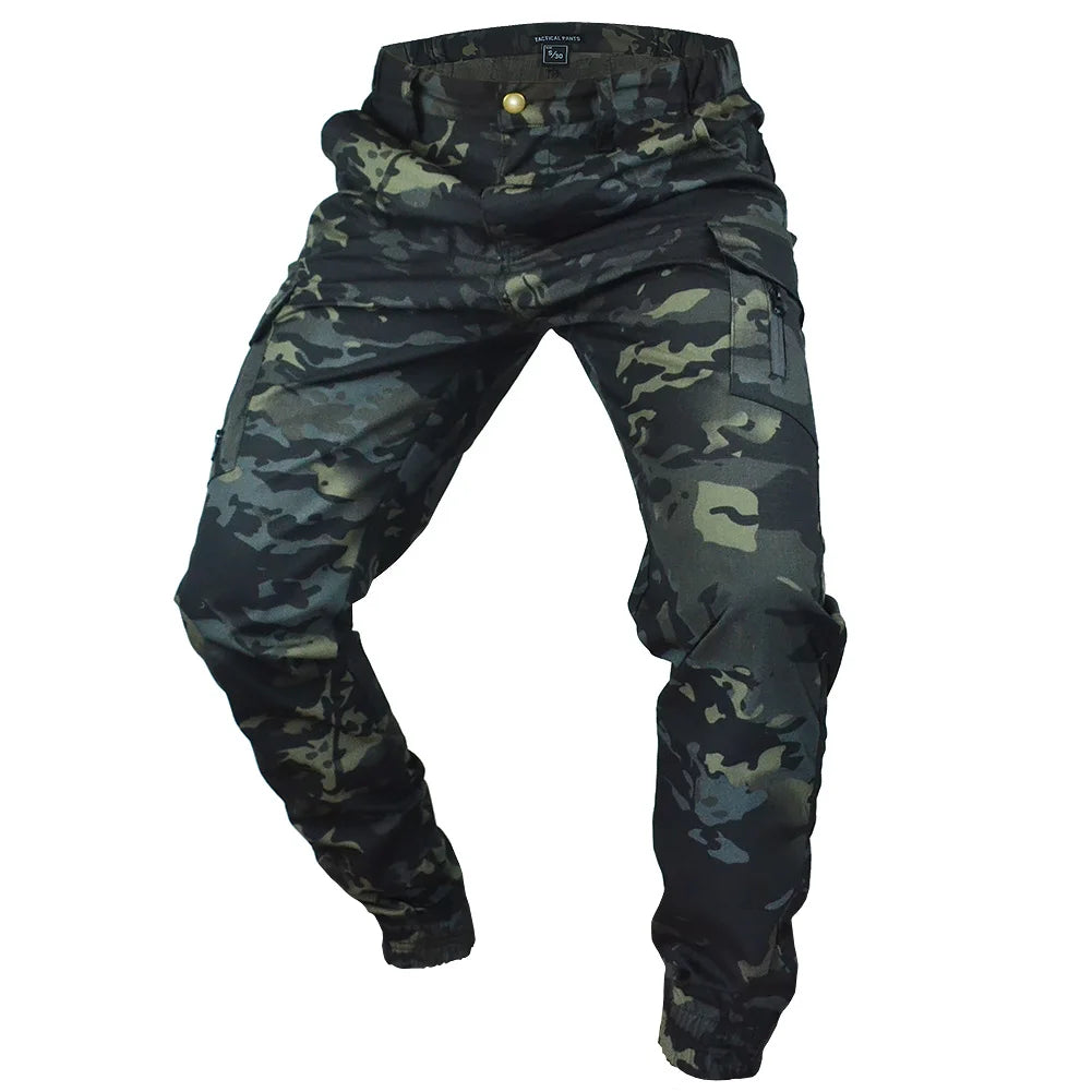 Mens Camouflage Joggers Outdoor Cargo Pants
