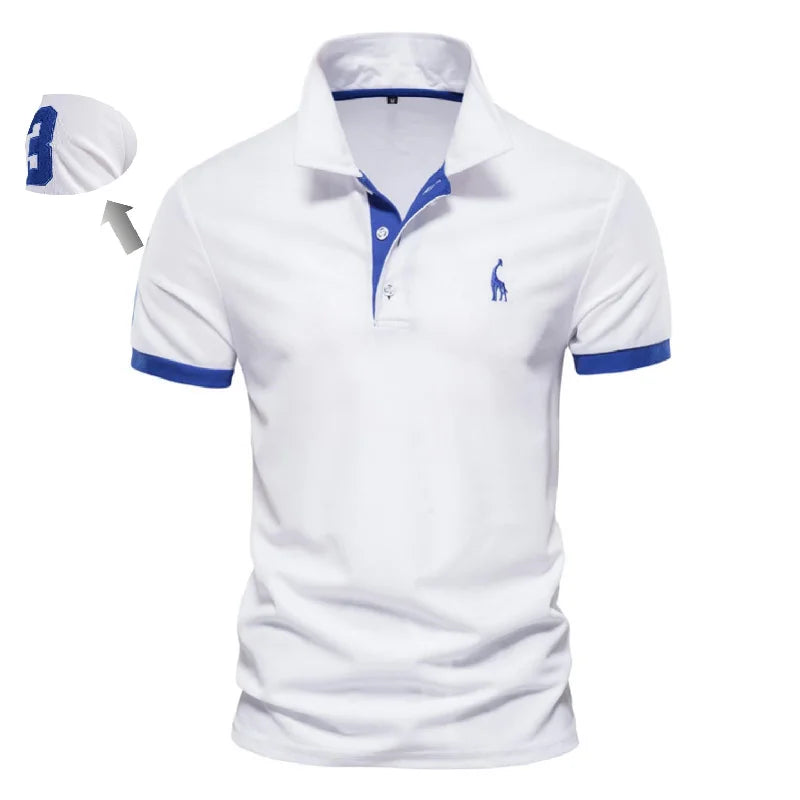 Polo Shirts for Men Casual Solid Color Slim Fit