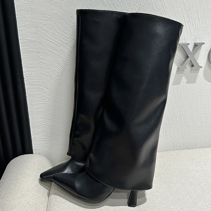 Knee High Boots Female Footwear New Shoes 2024