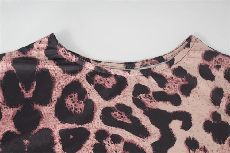 Leopard Bodycon Long Sleeve dress