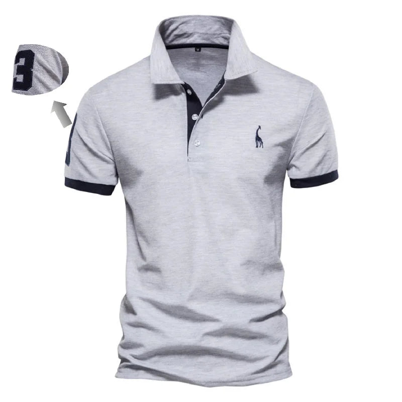Polo Shirts for Men Casual Solid Color Slim Fit