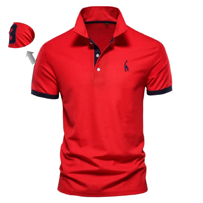 Polo Shirts for Men Casual Solid Color Slim Fit