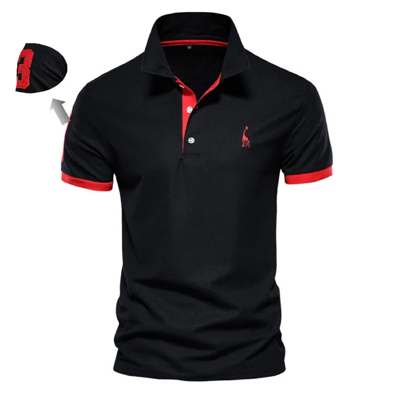 Polo Shirts for Men Casual Solid Color Slim Fit
