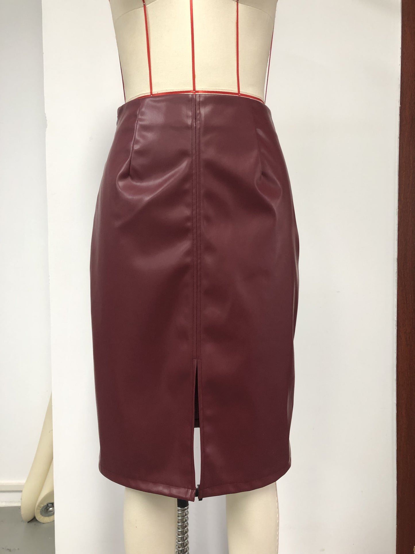 Premium Faux Leather Skirt - Ultra-Slim & Bodycon Skirt