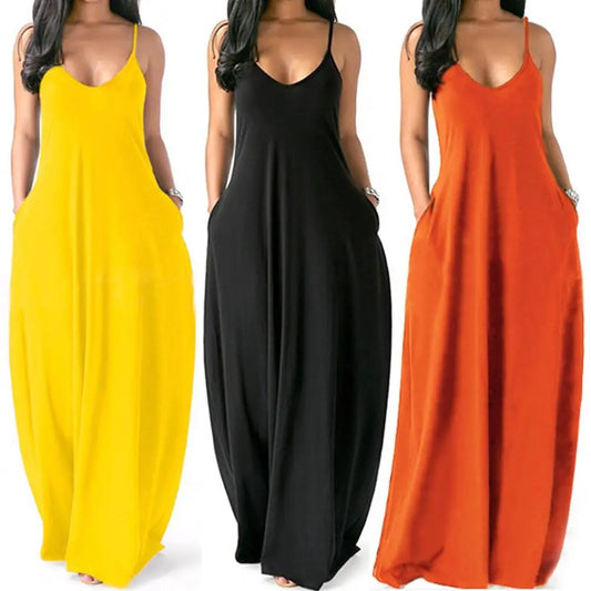 2024 Women's  Dresses Breathable Summer Clothing Women Sleeveless Long