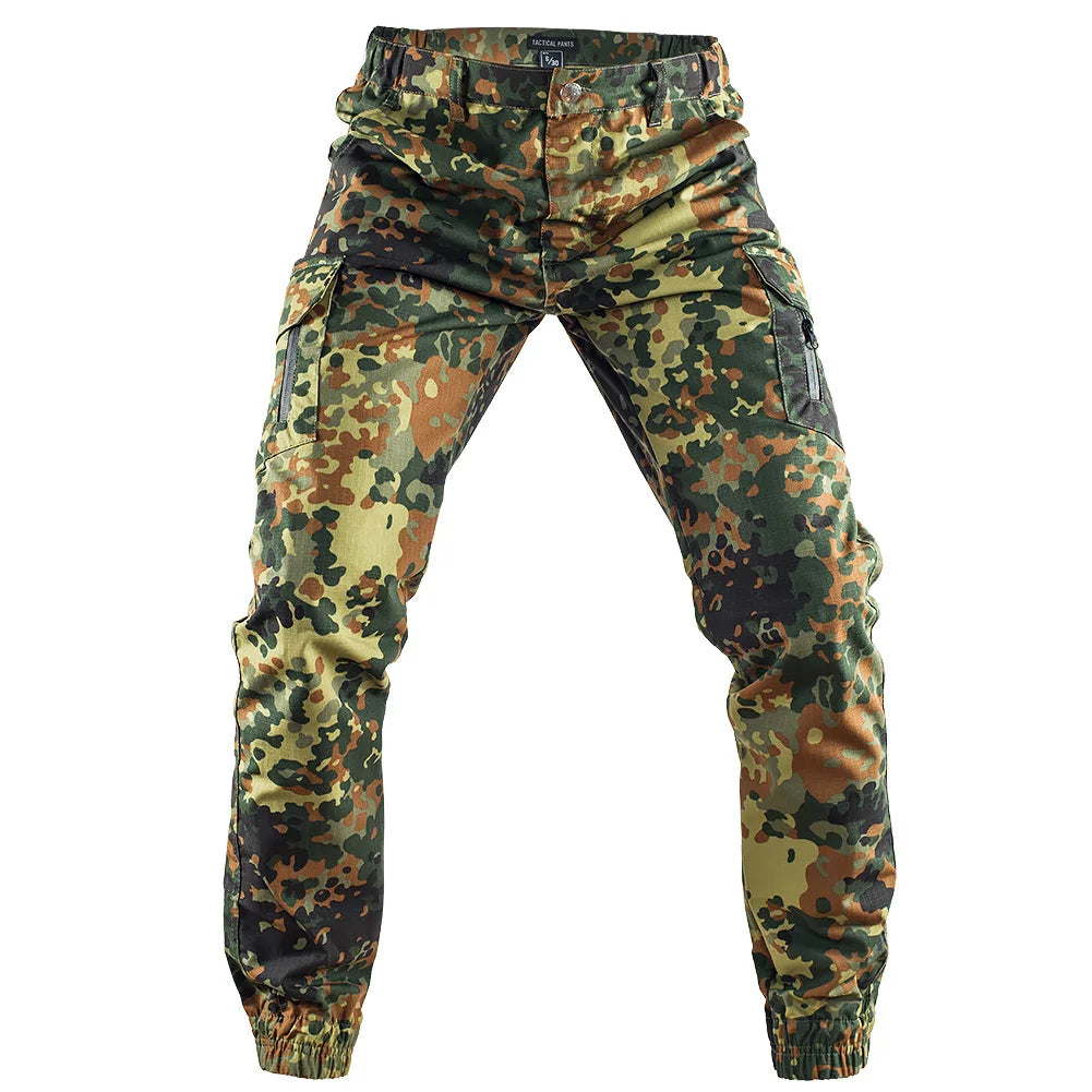 Mens Camouflage Joggers Outdoor Cargo Pants 