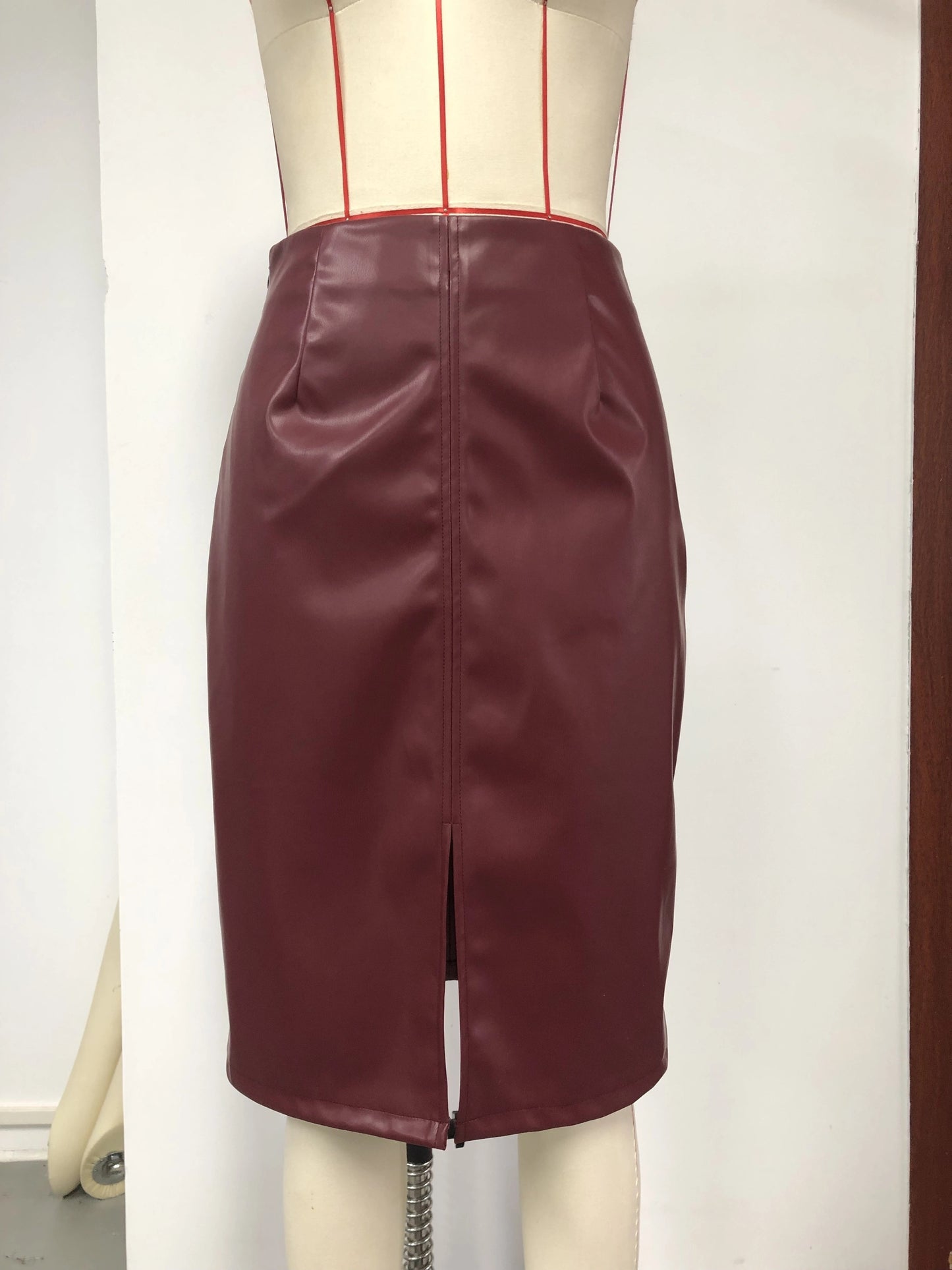 Premium Faux Leather Skirt - Ultra-Slim & Bodycon Skirt