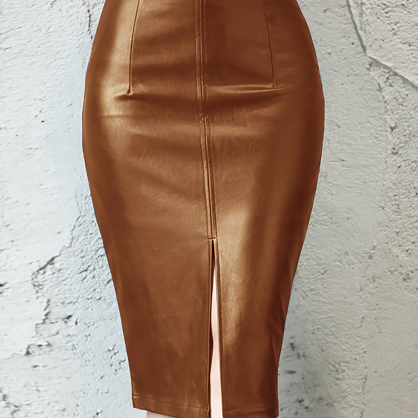 Premium Faux Leather Skirt - Ultra-Slim & Bodycon Skirt