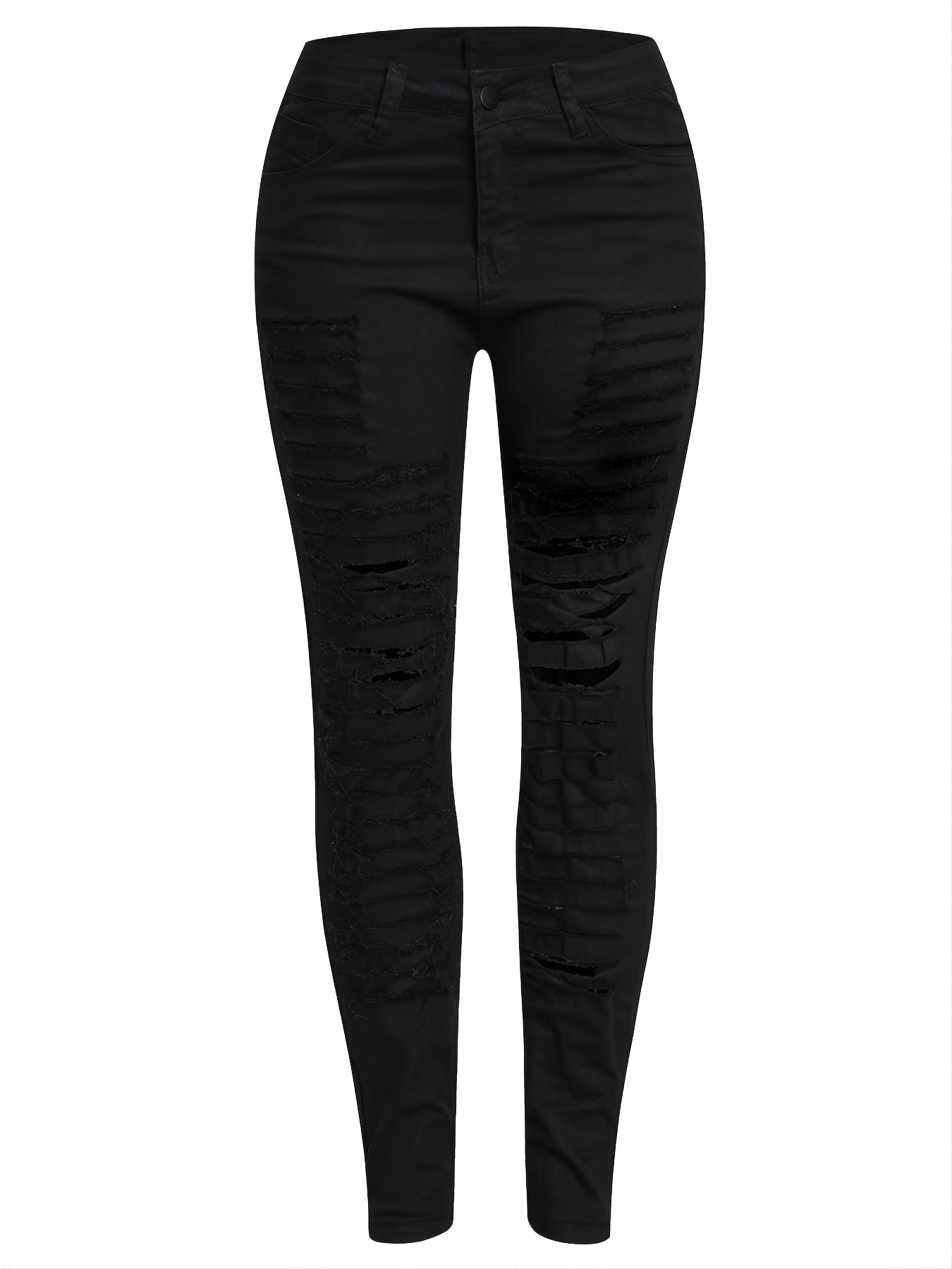 Womens Ripped Skinny Jeans